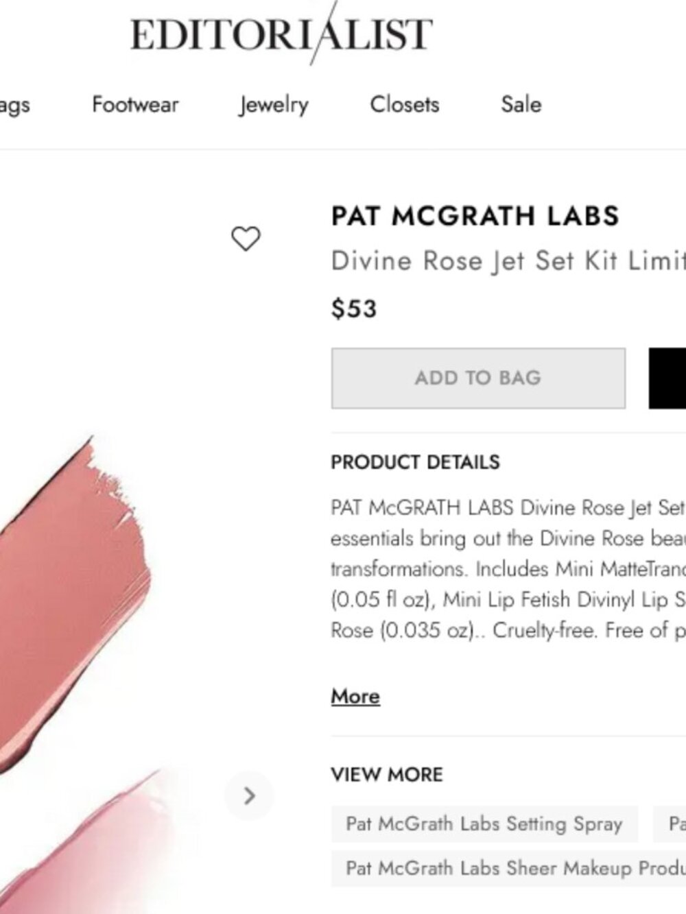 NEW Sealed Pat McGrath Labs Pink Rose Deluxe Travel Size Blush Lips Makeup Kit - Picture 2 of 6